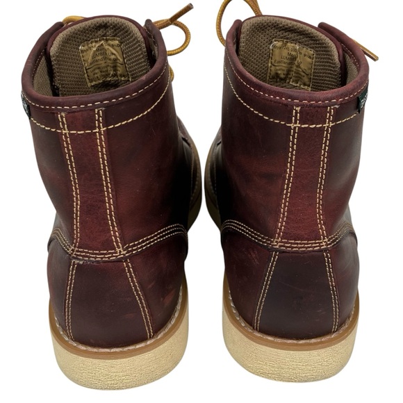 NWOB Eastland Men's Oxblood Leather Lumber Up Moc Toe Boots Size 9.5D - Picture 5 of 16